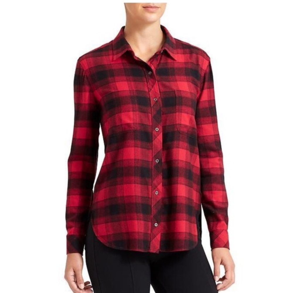 Cute plaid Athleta shirt in XS